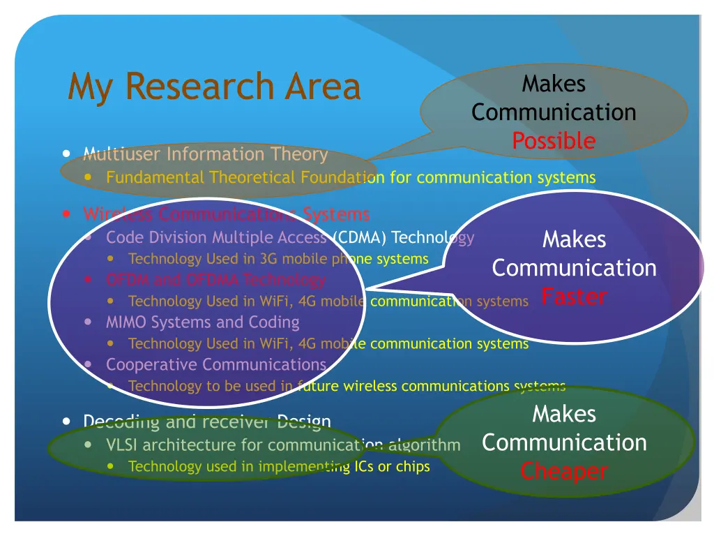 my research area