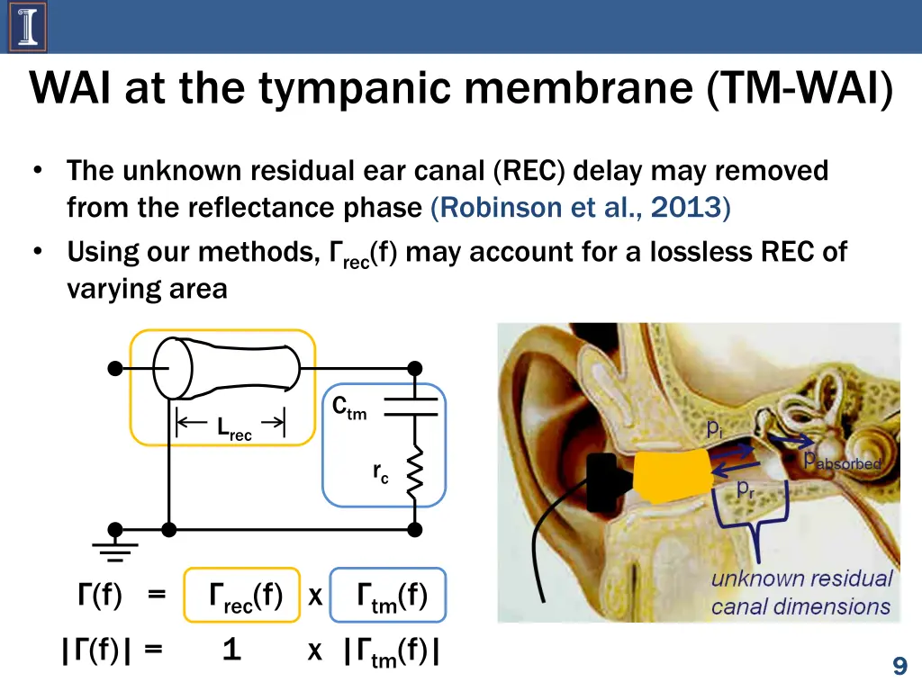 wai at the tympanic membrane tm wai