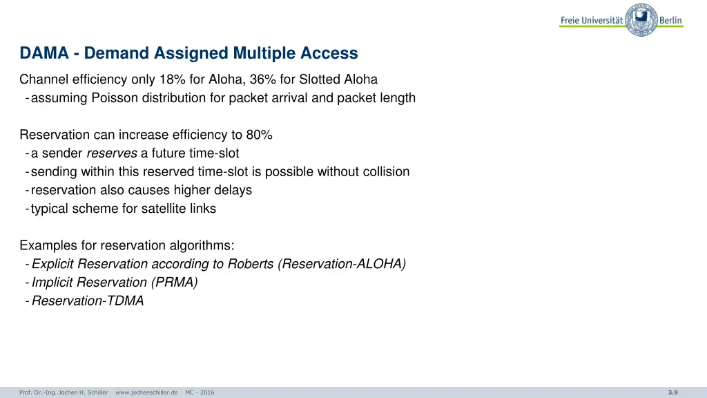 dama demand assigned multiple access