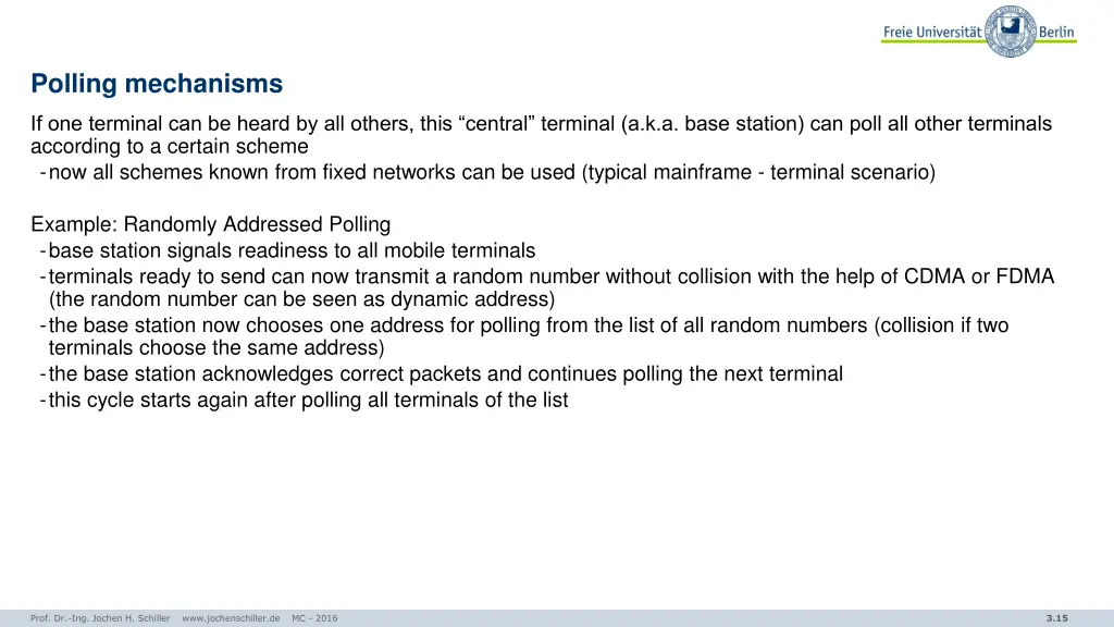 polling mechanisms