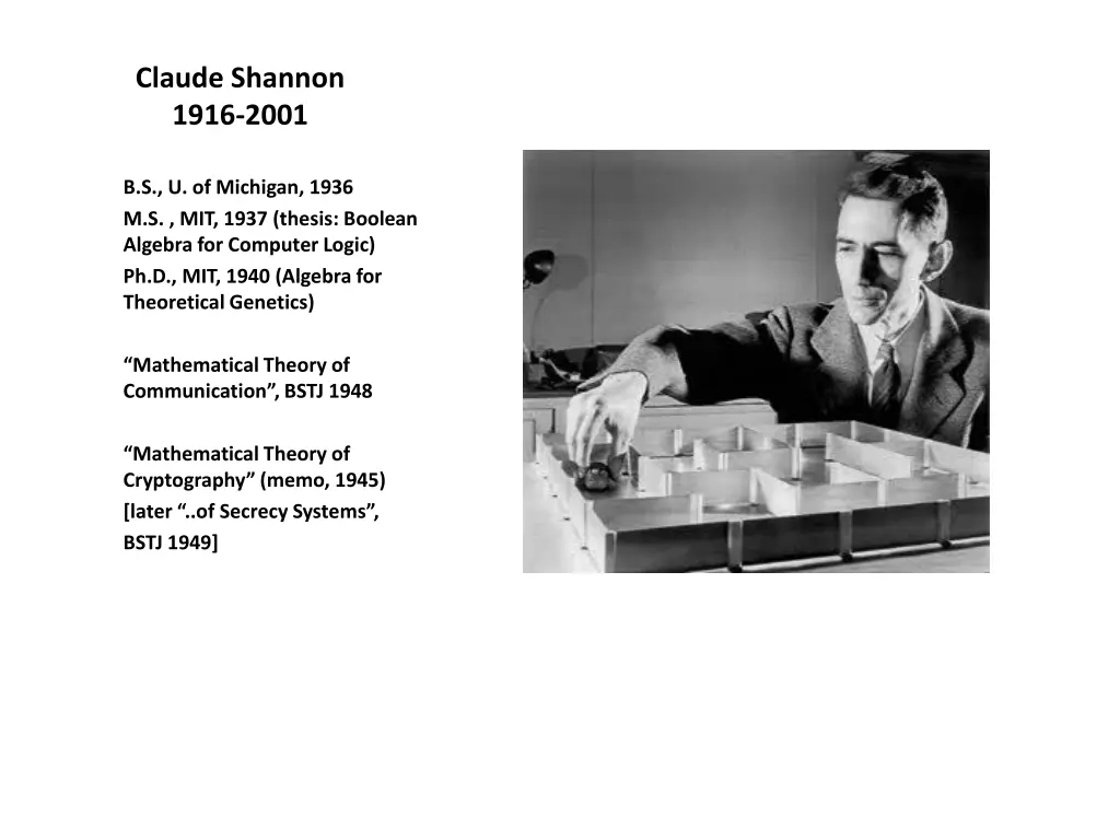 claude shannon 1916 2001