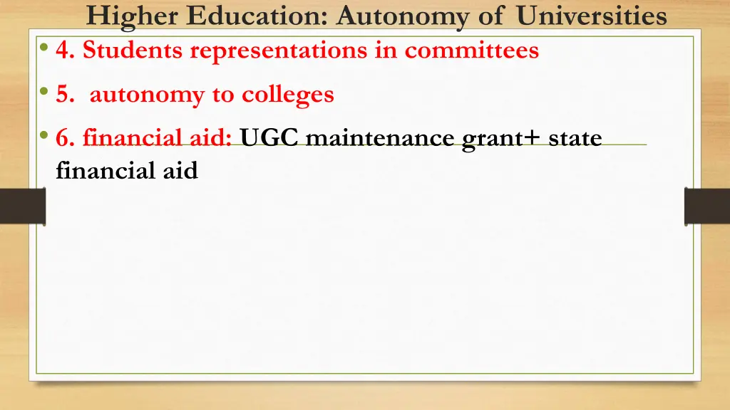 higher education autonomy of universities 1