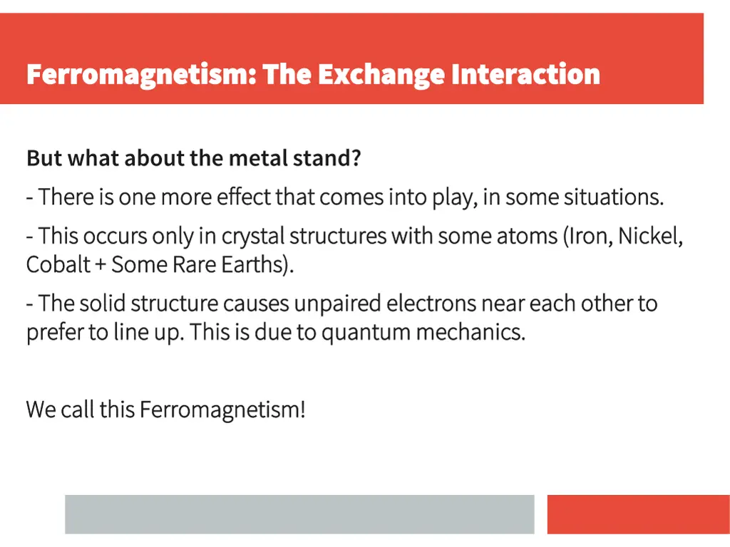 ferromagnetism the exchange interaction
