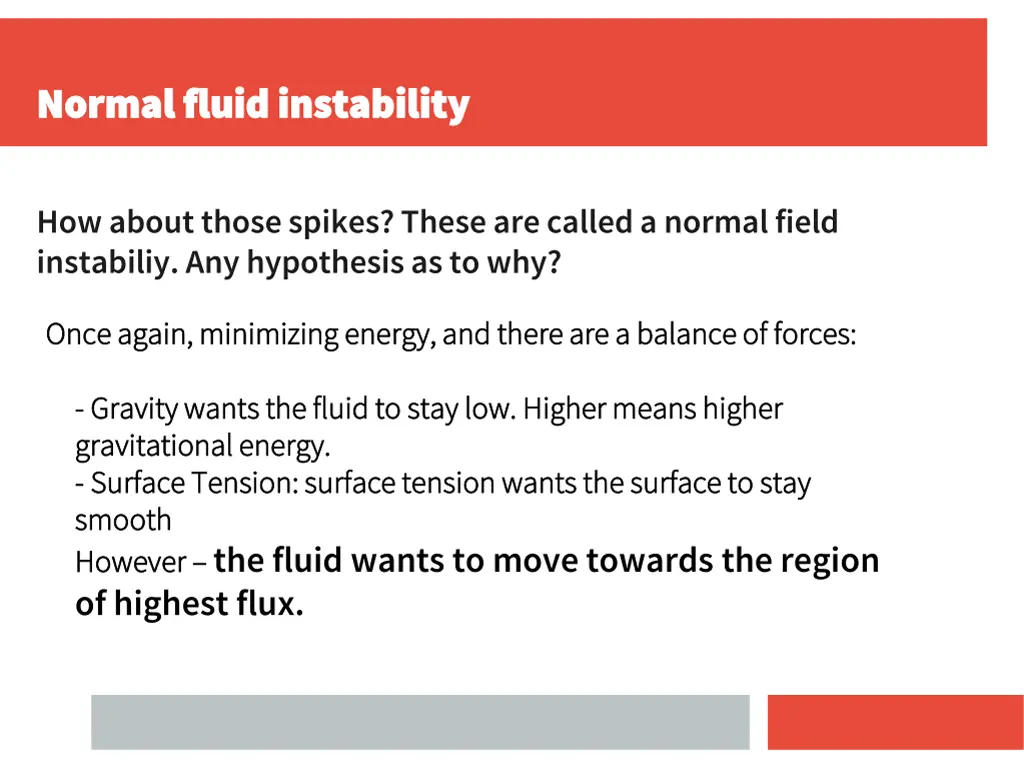 normal fluid instability normal fluid instability