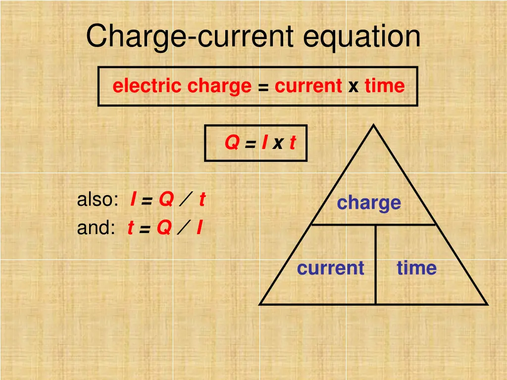 charge current equation