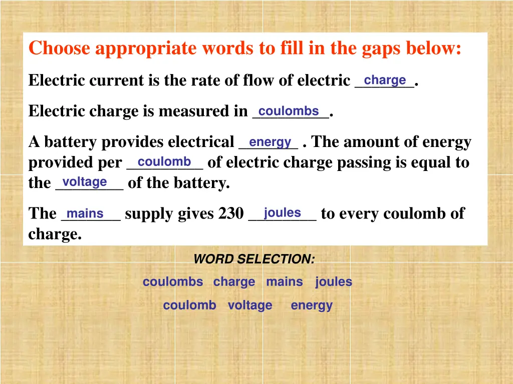 choose appropriate words to fill in the gaps below 1