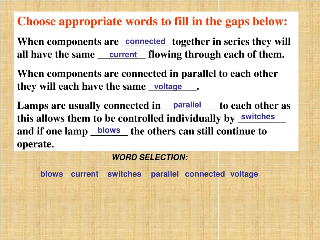 choose appropriate words to fill in the gaps below 3