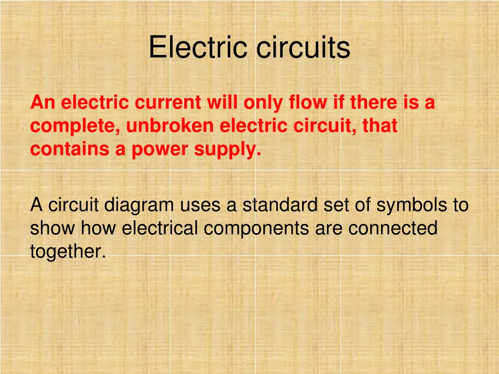 electric circuits