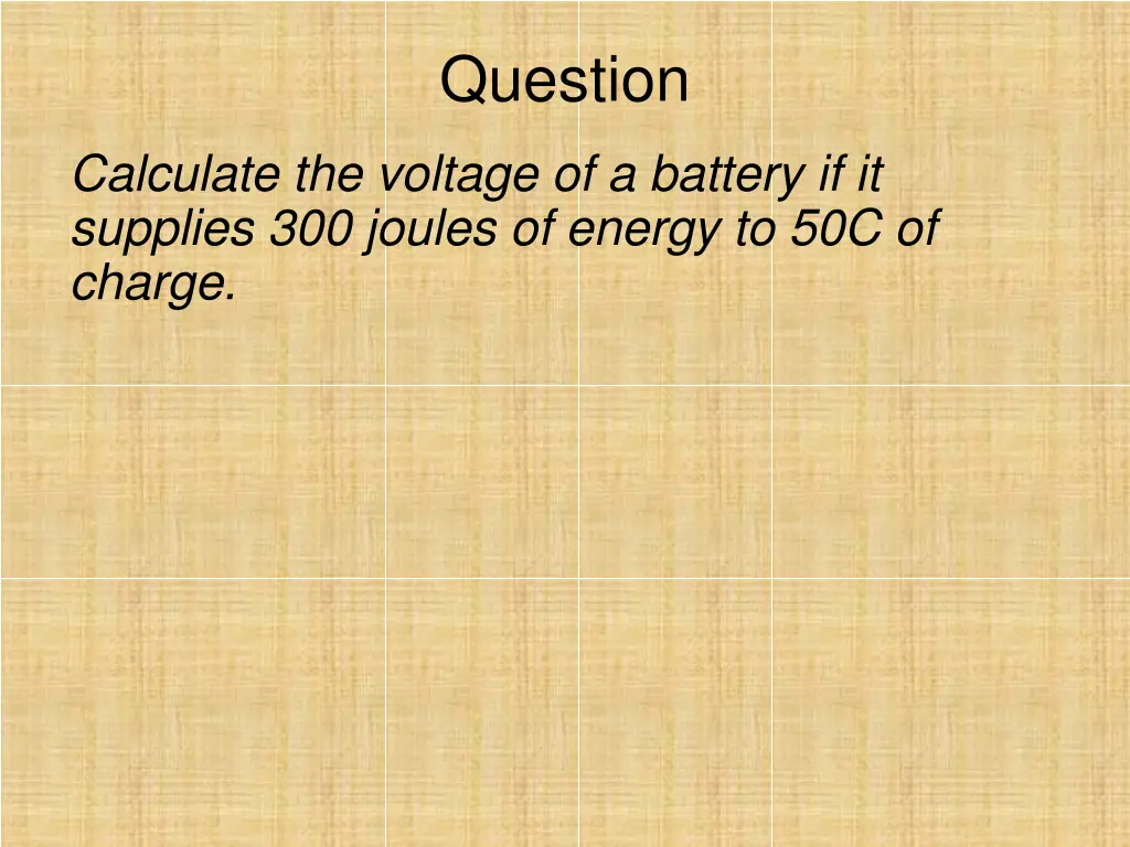 question