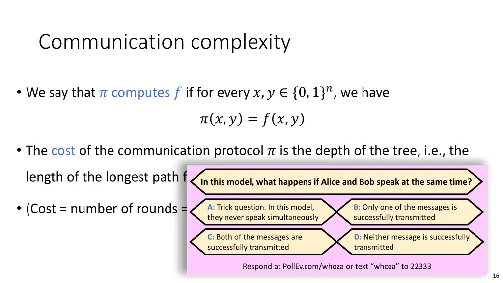 communication complexity 1