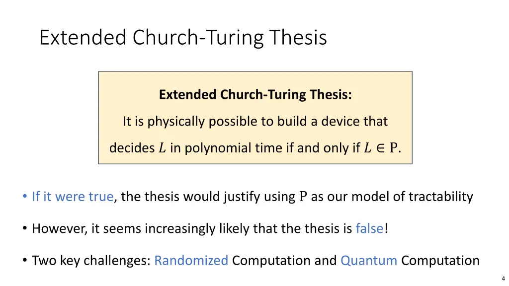 extended church turing thesis 1