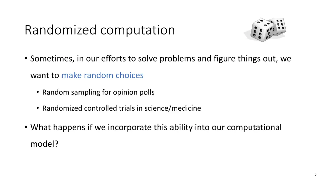 randomized computation