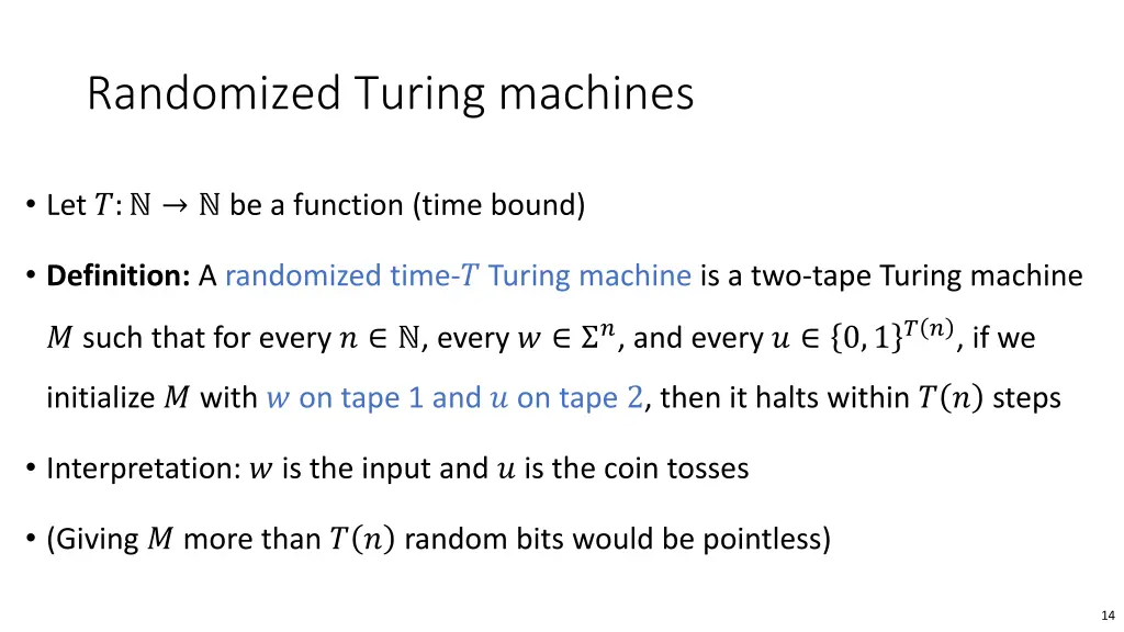 randomized turing machines 1