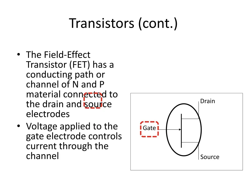 transistors cont 1