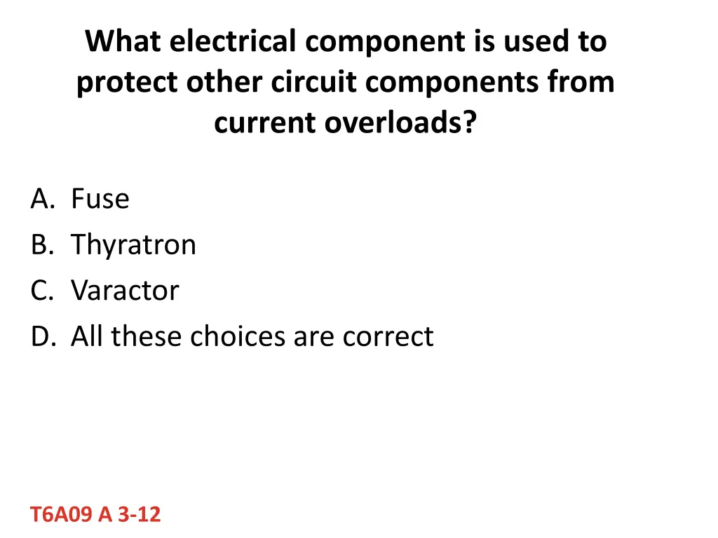 what electrical component is used to protect