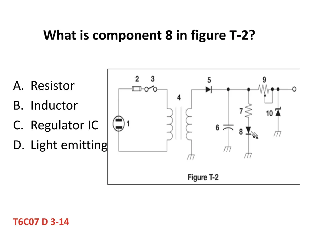 what is component 8 in figure t 2