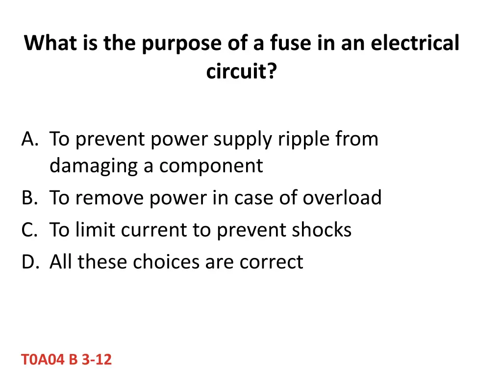 what is the purpose of a fuse in an electrical