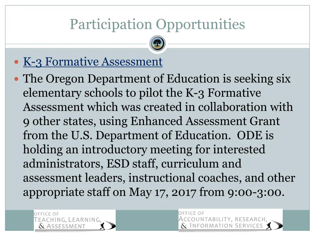 participation opportunities