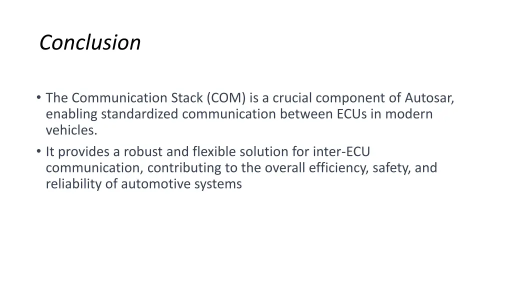conclusion