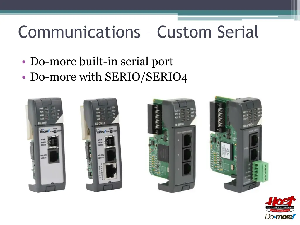 communications custom serial