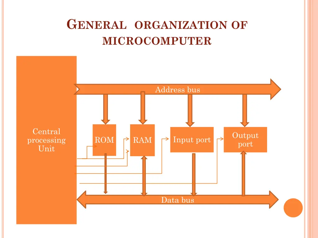 g eneral organization of microcomputer