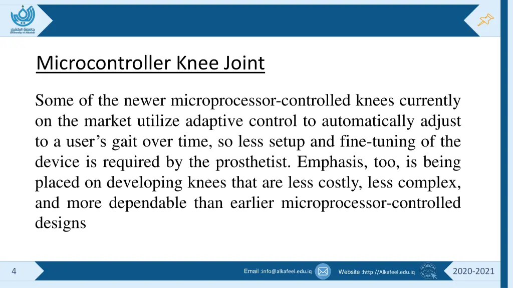 microcontroller knee joint 2
