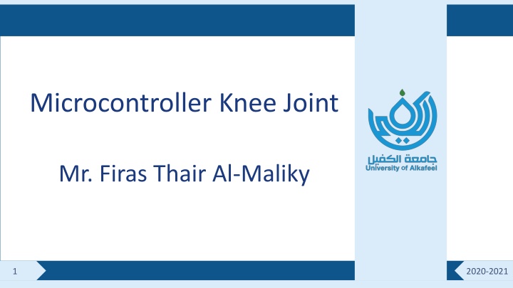 microcontroller knee joint