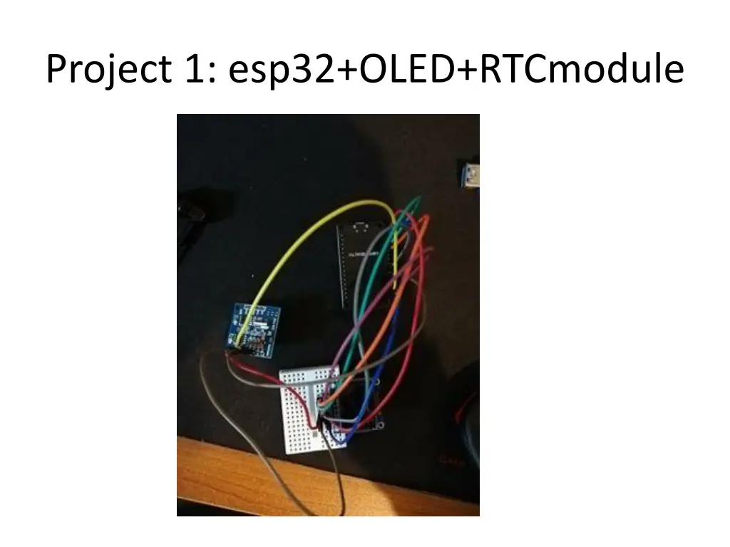 project 1 esp32 oled rtcmodule