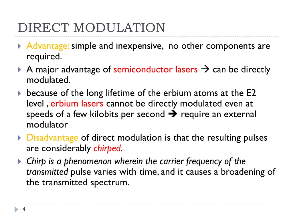 direct modulation