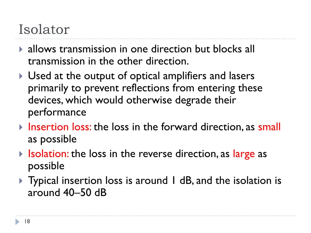 isolator