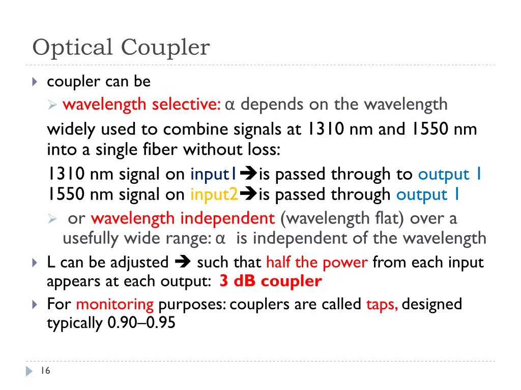 optical coupler 1