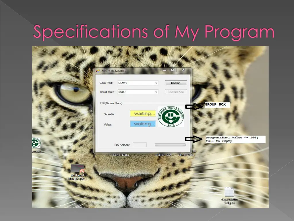 specifications of my program 2