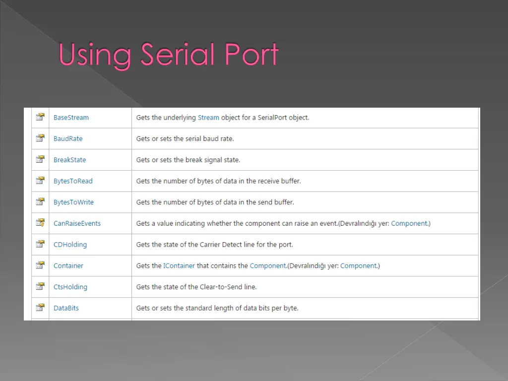 using serial port 3