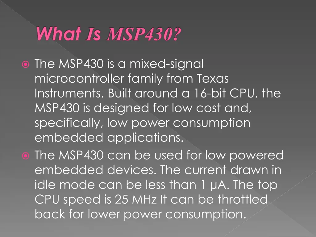 what i s msp430