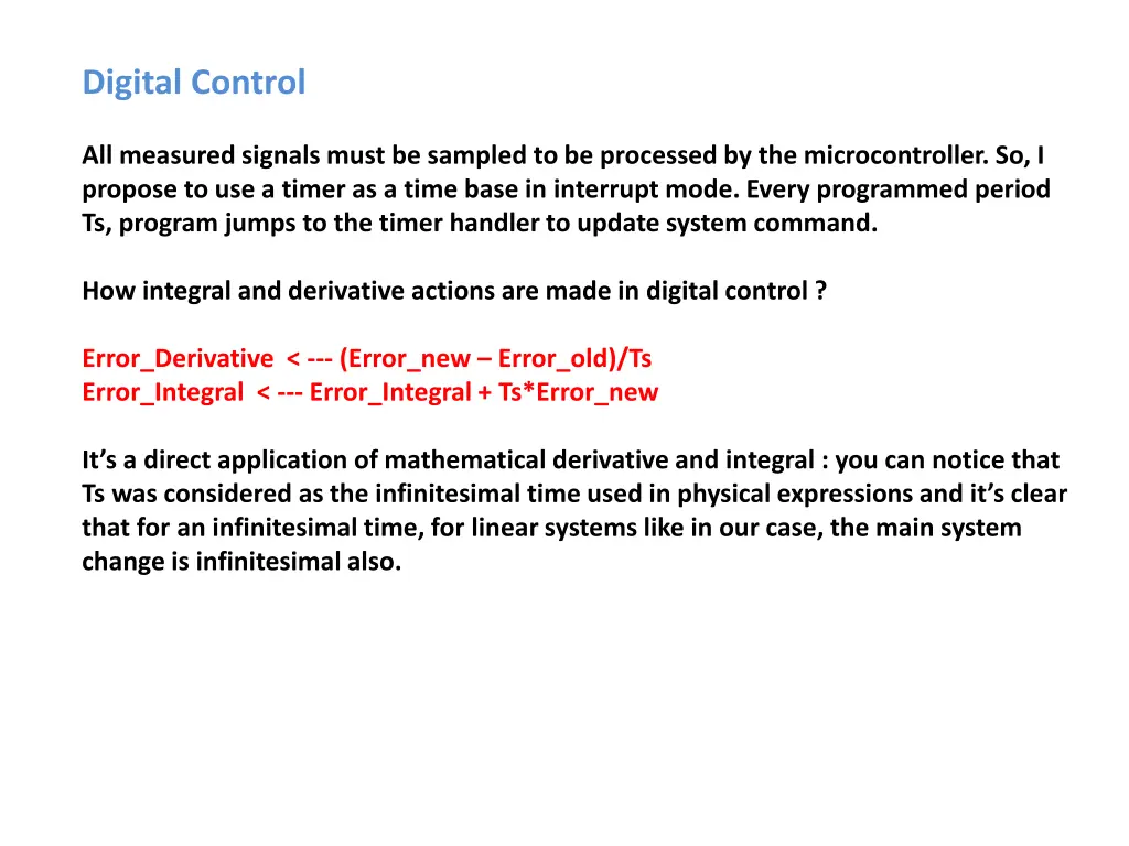 digital control