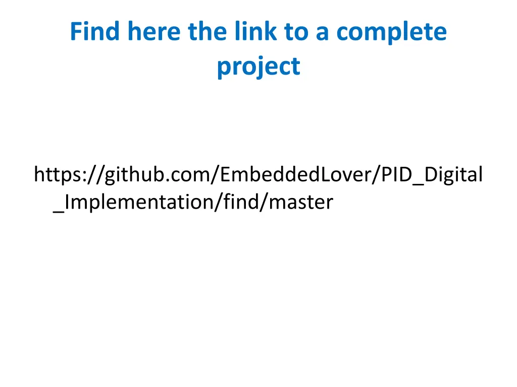 find here the link to a complete project