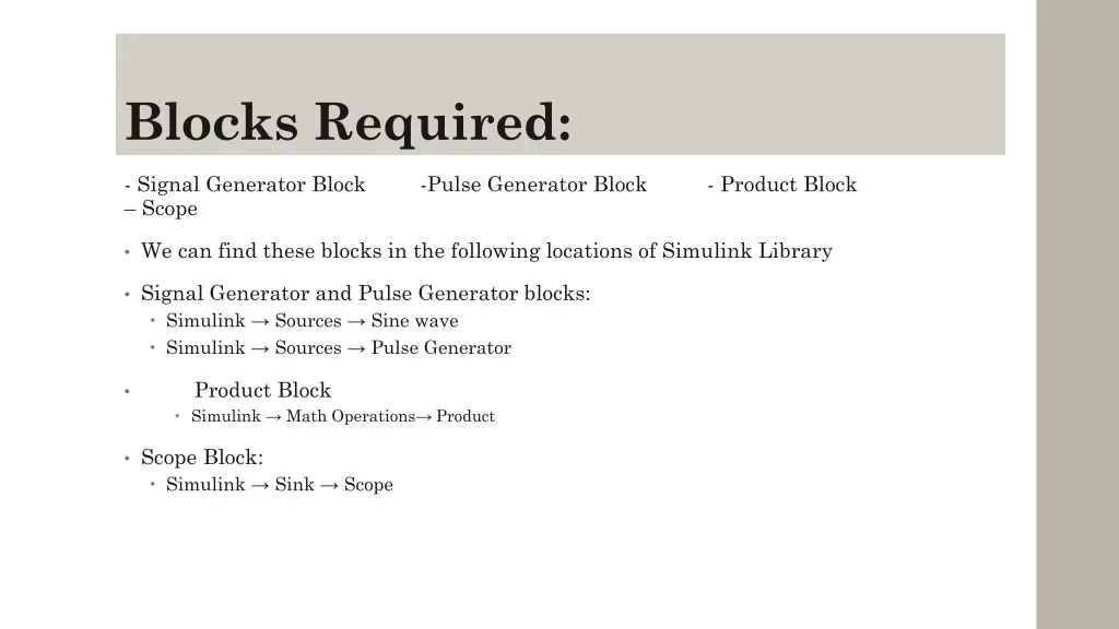 blocks required