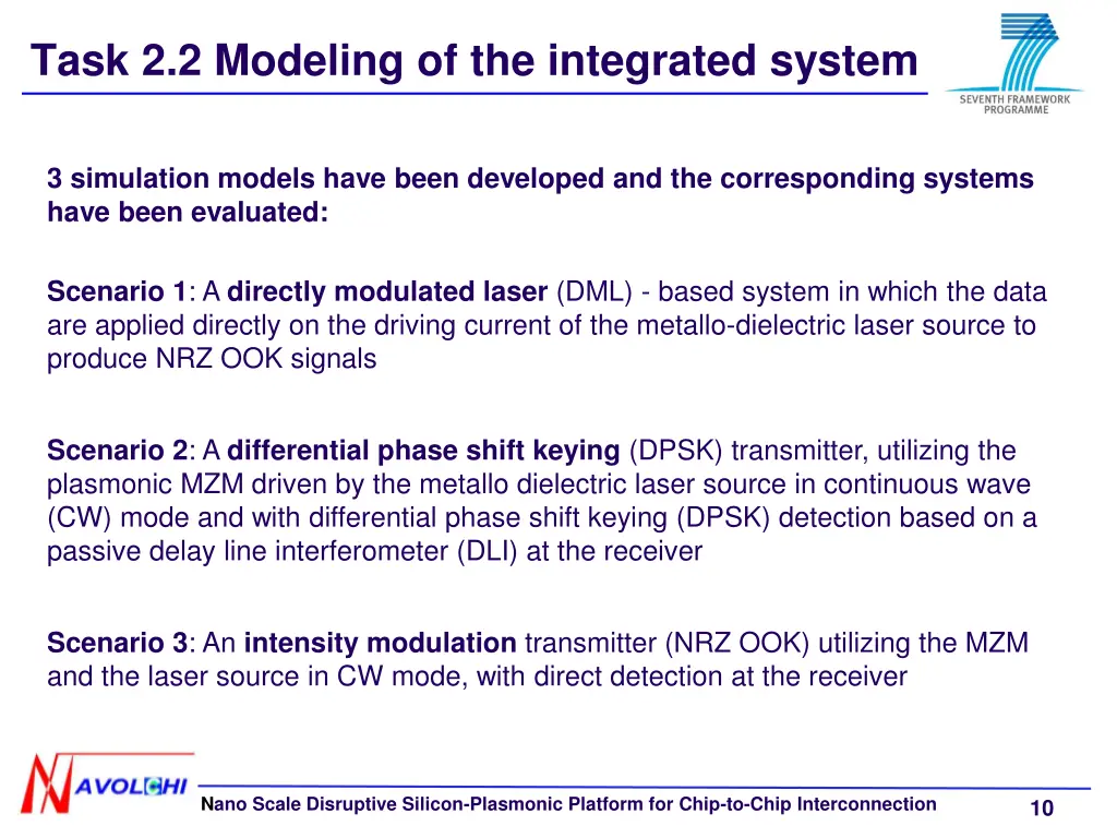task 2 2 modeling of the integrated system