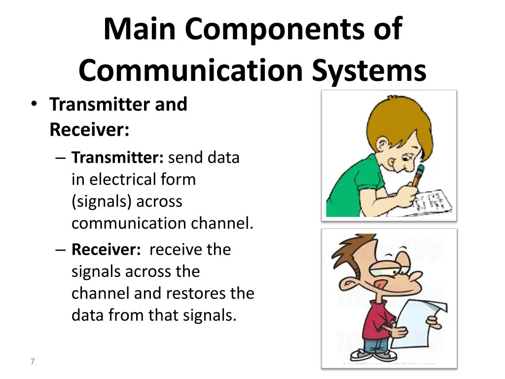 main components of communication systems 1