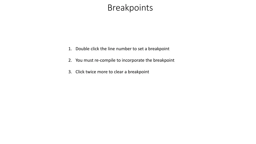 breakpoints