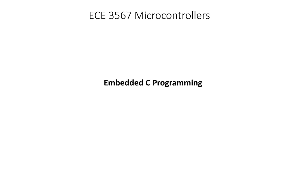 ece 3567 microcontrollers