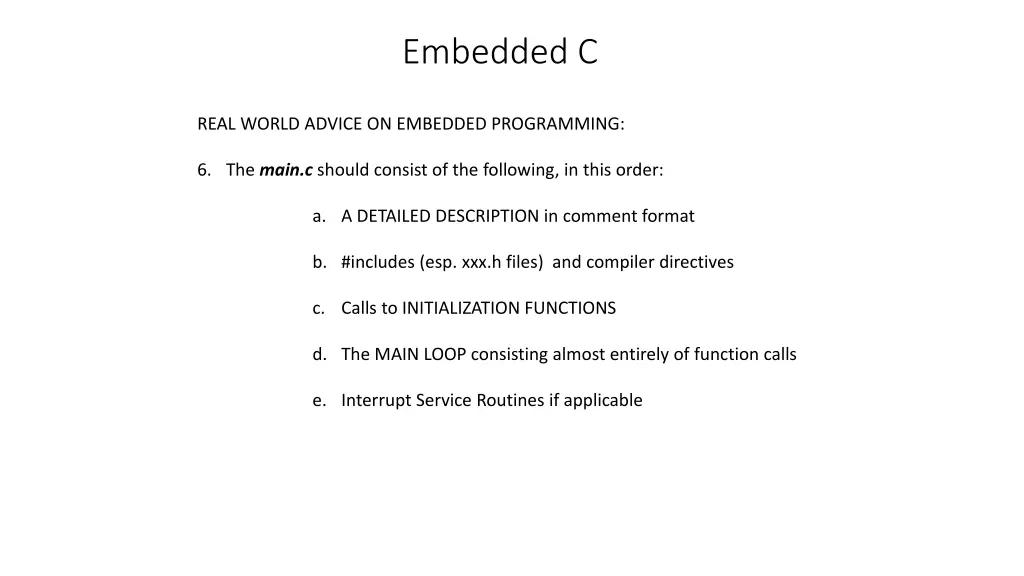 embedded c 2