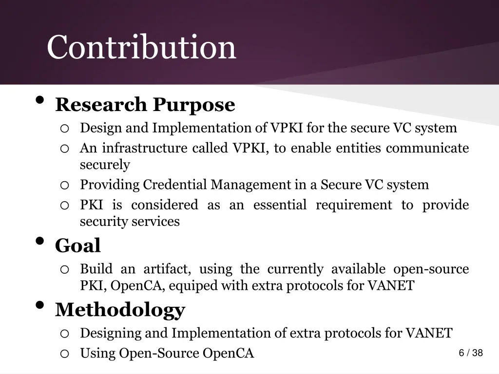 contribution research purpose o design