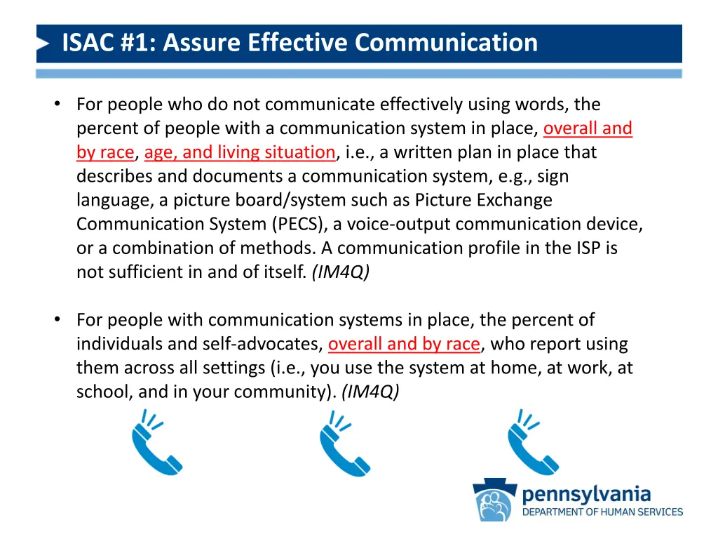 isac 1 assure effective communication