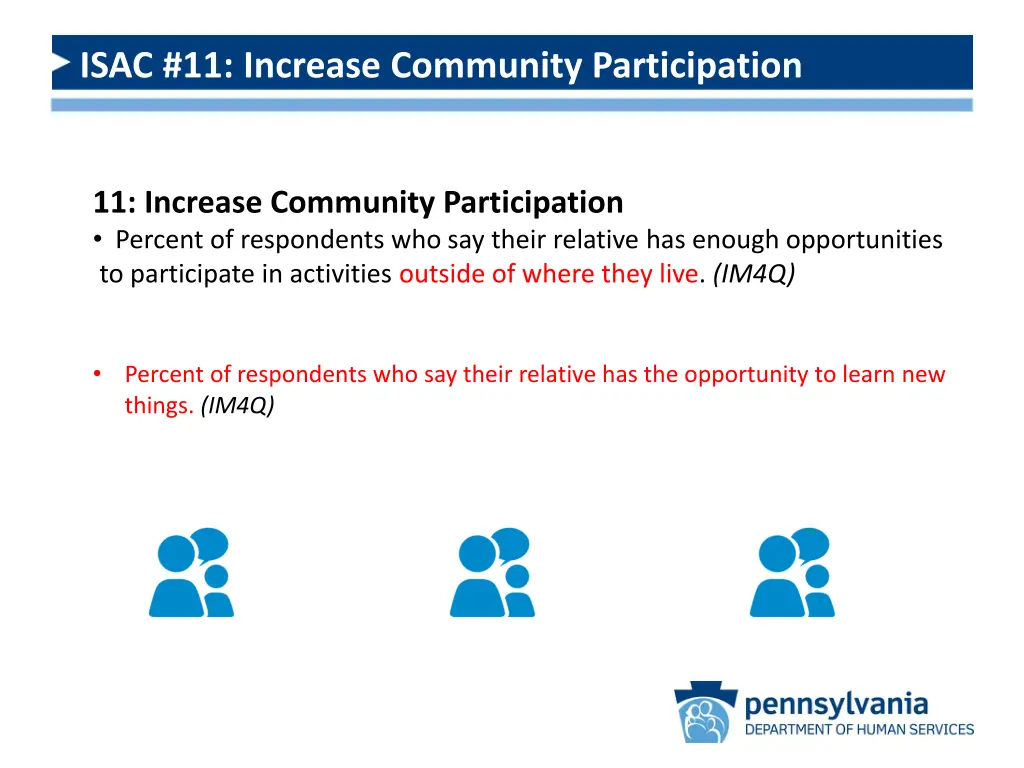 isac 11 increase community participation