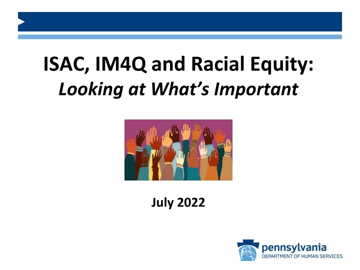 isac im4q and racial equity looking at what