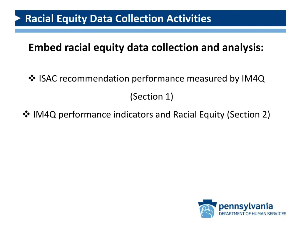 racial equity data collection activities