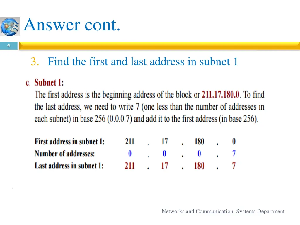 answer cont
