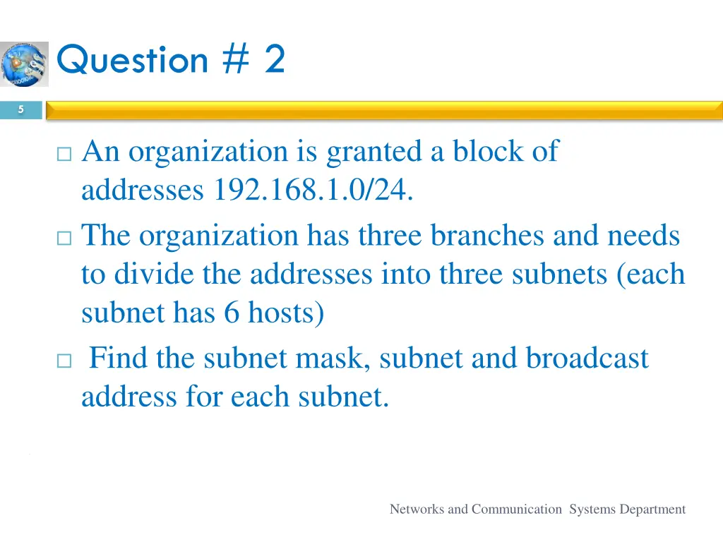 question 2
