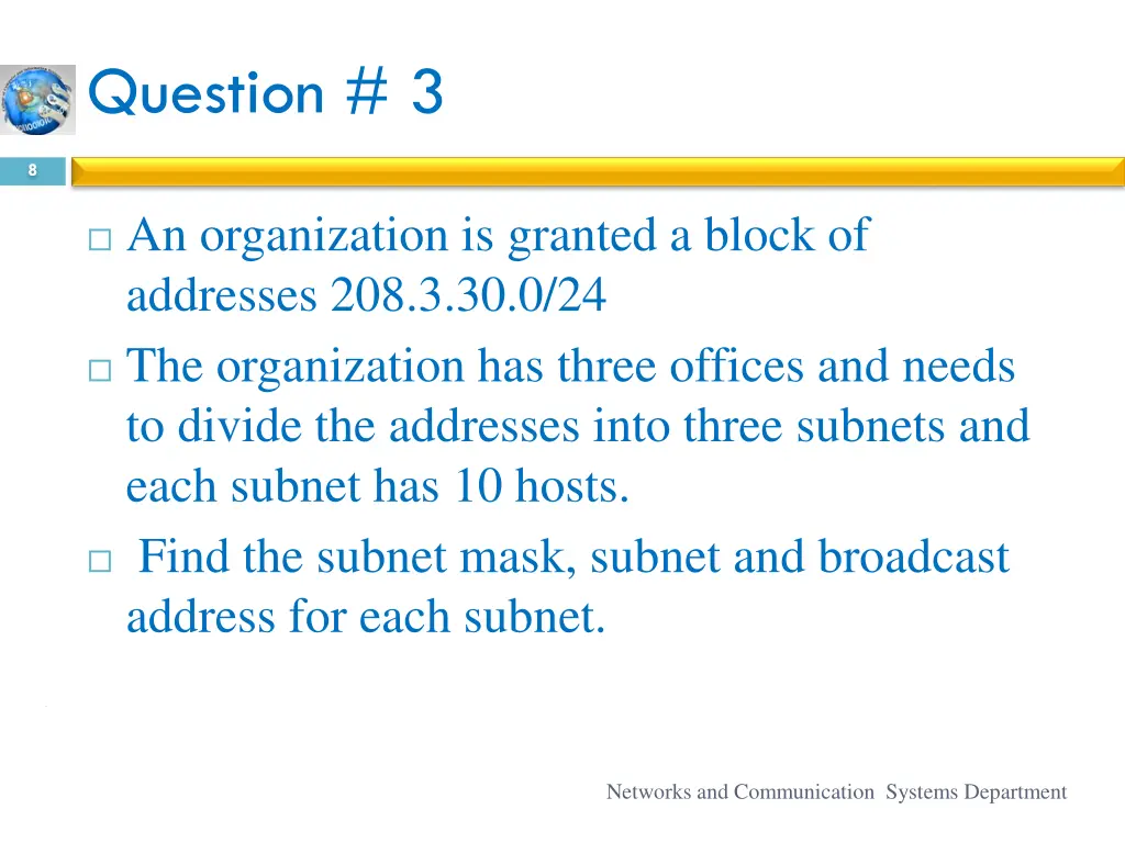 question 3